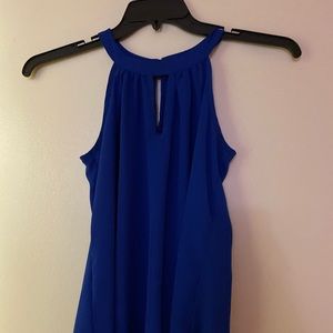 Key hole blouse in Royal blue
